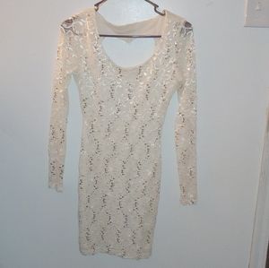 White semi-formal dress